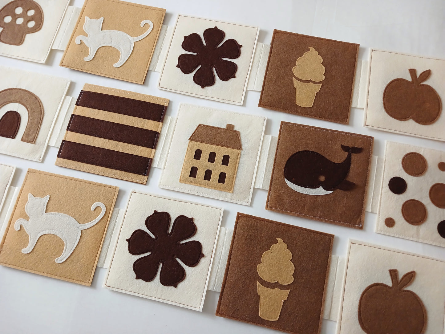 Beige and Cream Monochrome Baby Booklet