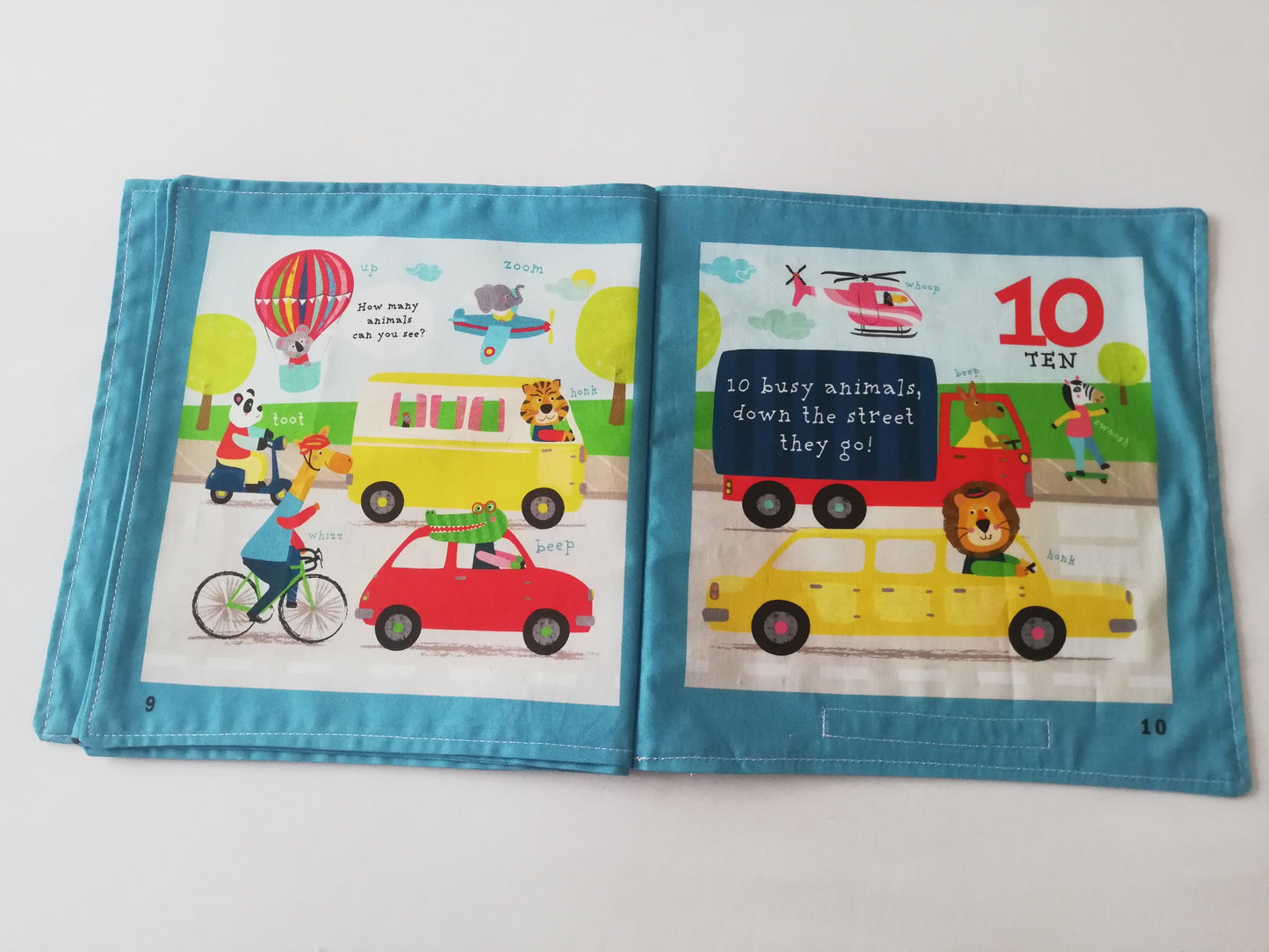 Count 1-10 Fabric Book
