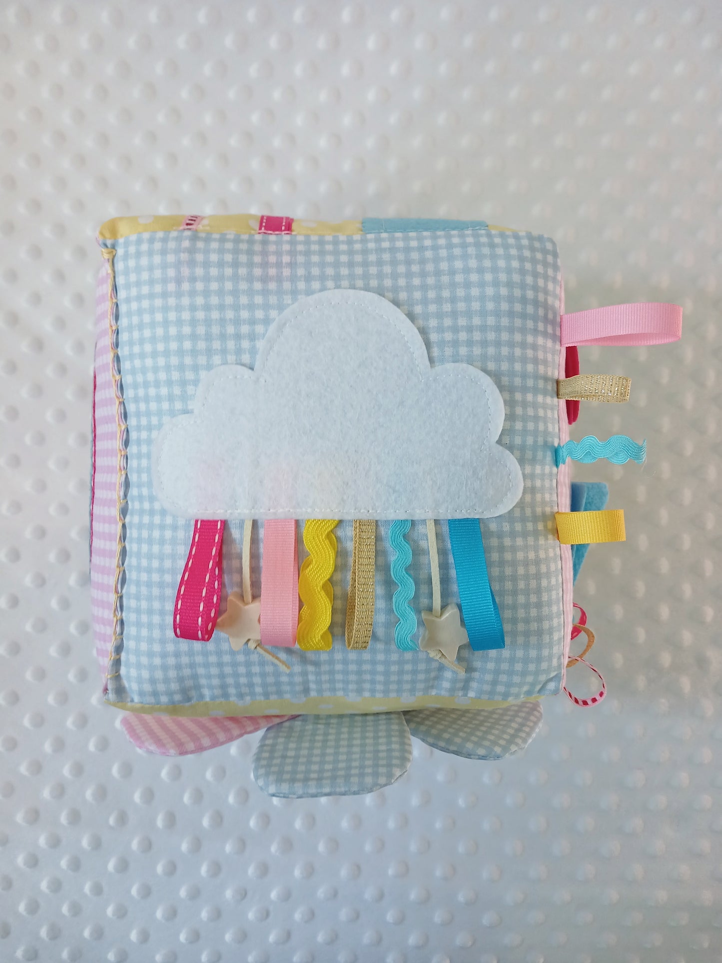 Pink, Yellow, Blue Baby Busy Cube