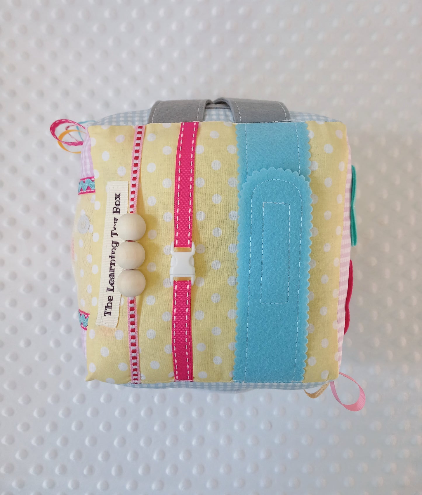 Pink, Yellow, Blue Baby Busy Cube
