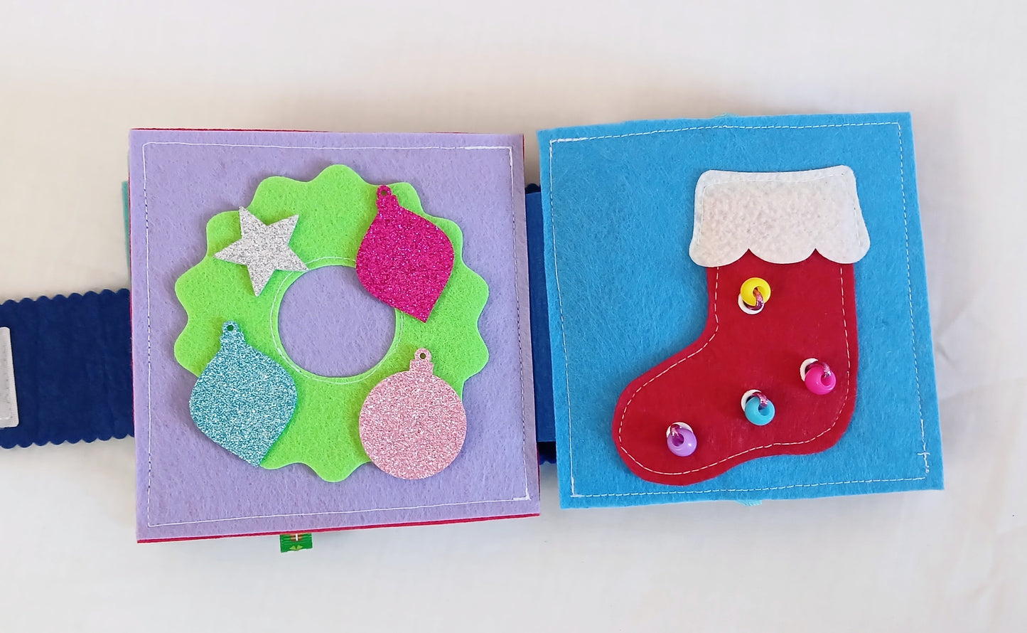 Christmas Baby to Toddler Busy Book - Colourful Tones