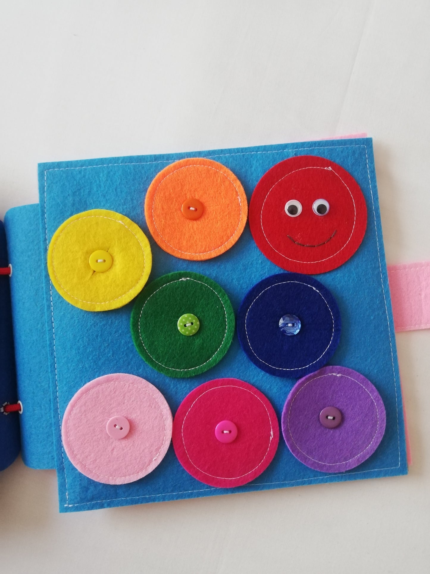 Rainbow Worm Button Page