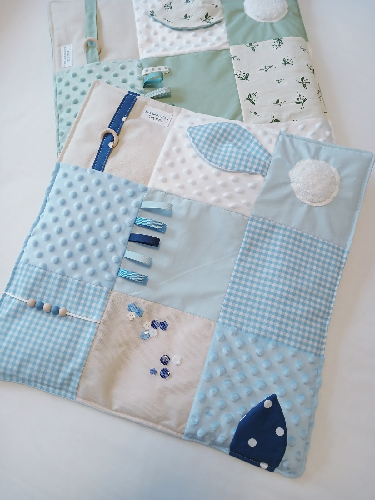Baby Blue Fidget Quilt