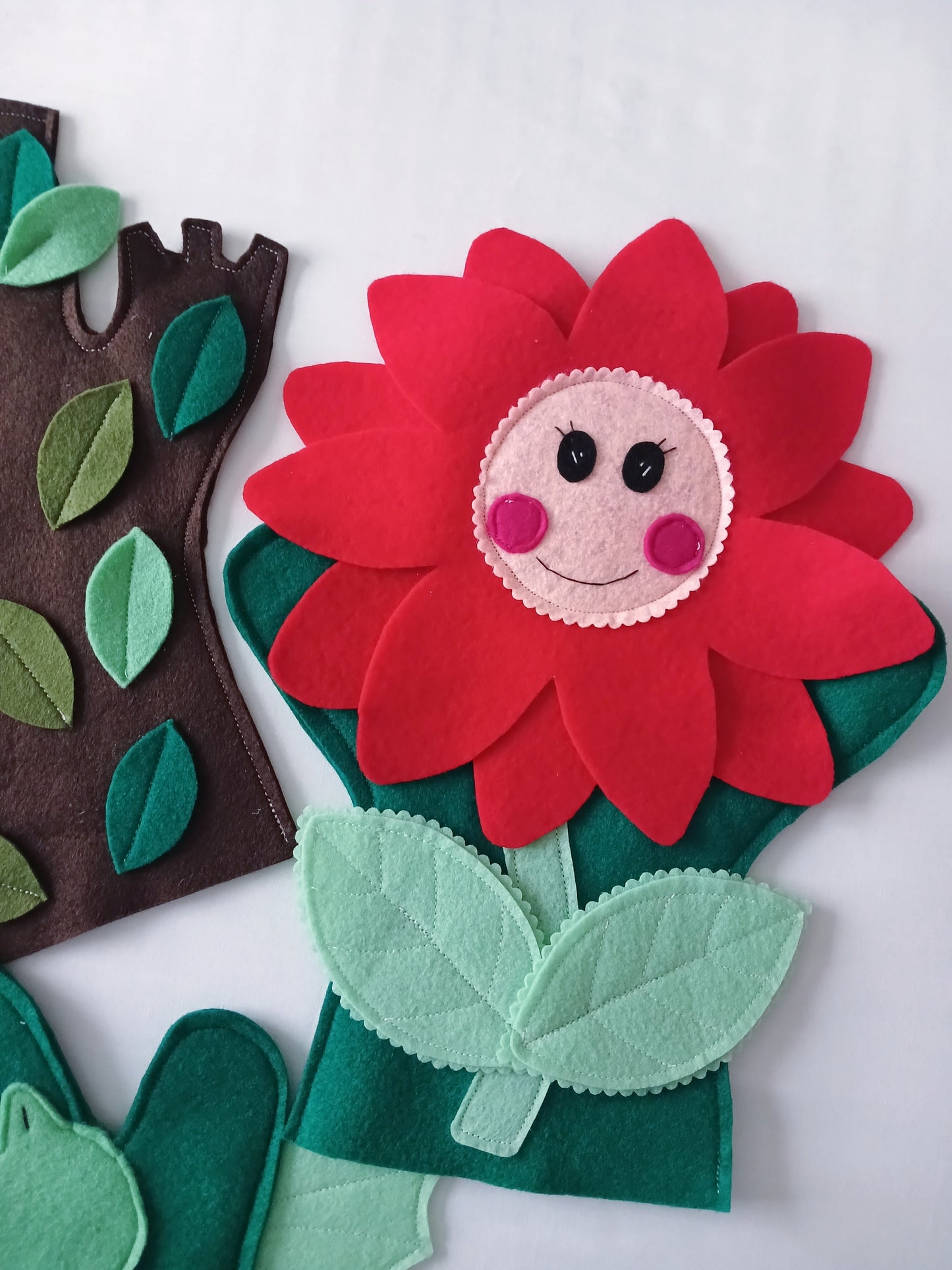Flower Face Hand Puppet