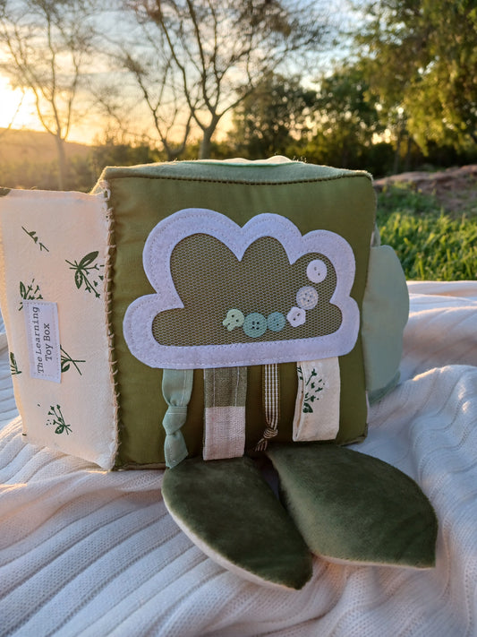 Sage Suede Bunny Cube