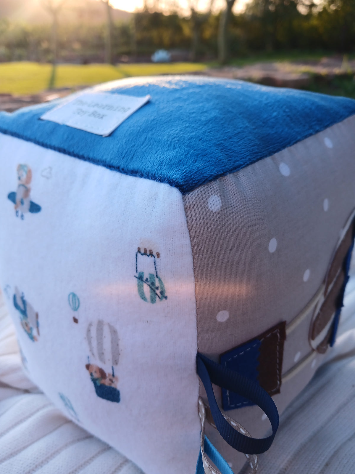 Hot Air Ballon Baby Cube