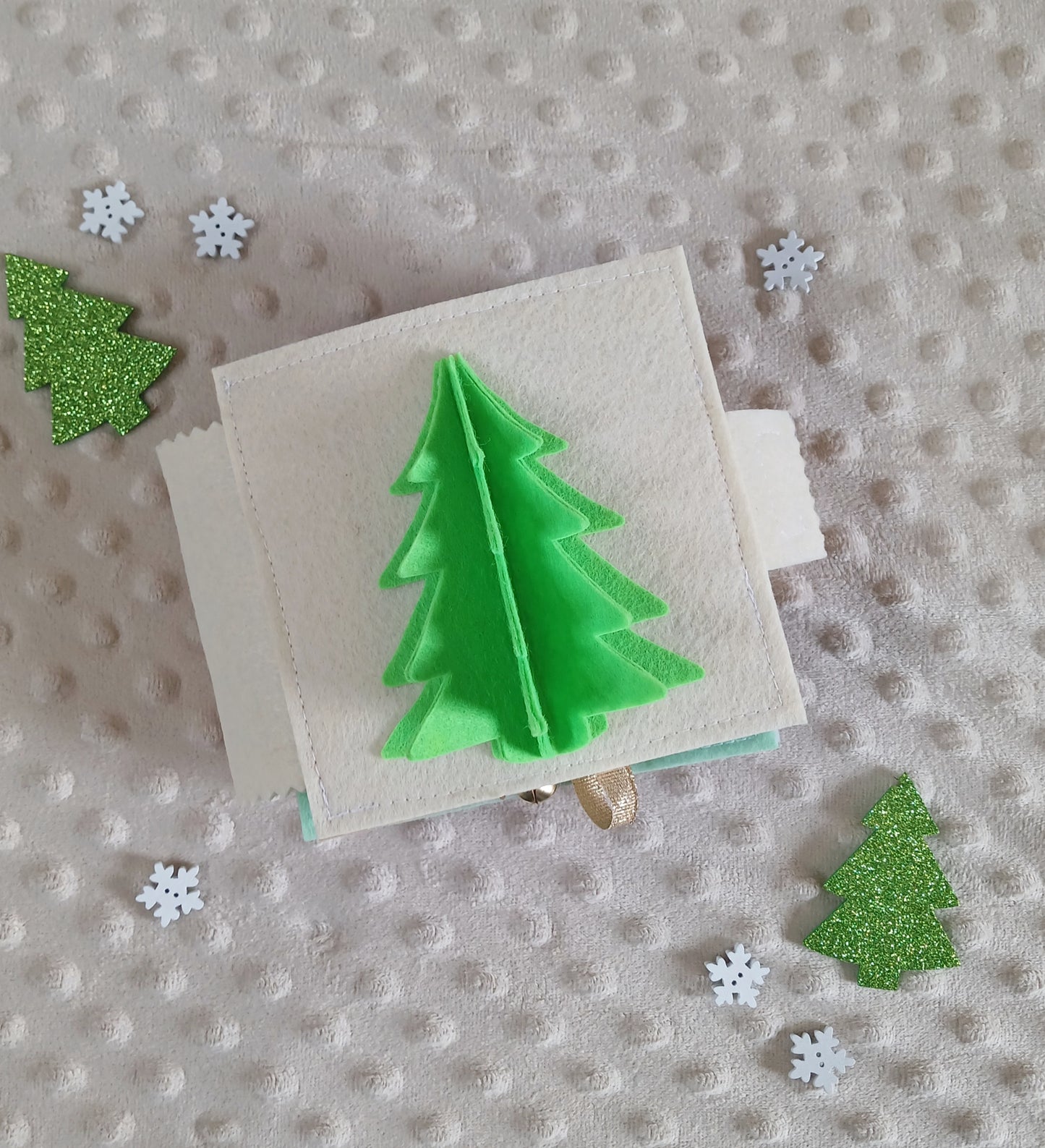 Christmas Baby to Toddler Busy Book - Natural Colours