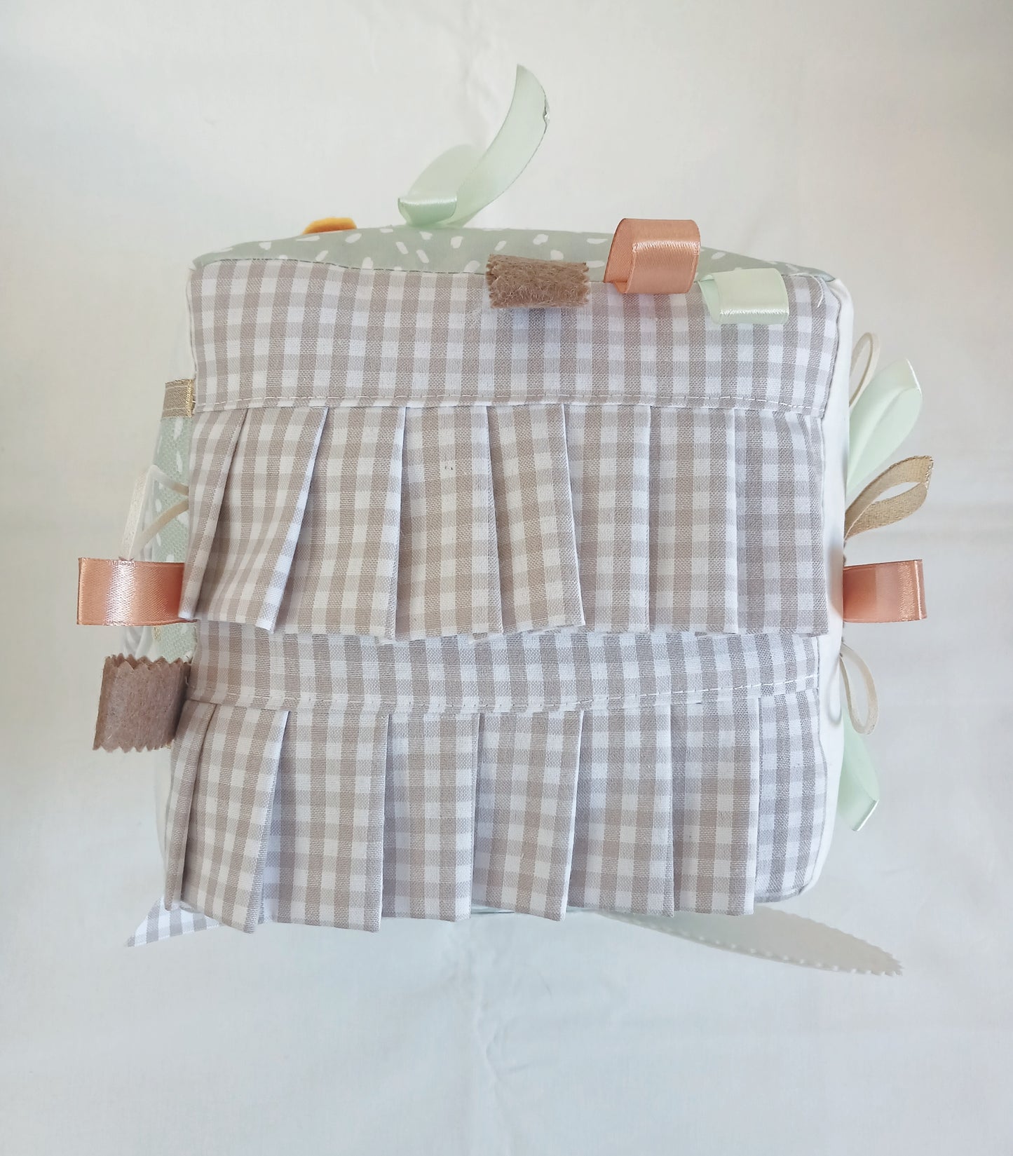 Sage and Beige Baby Cube