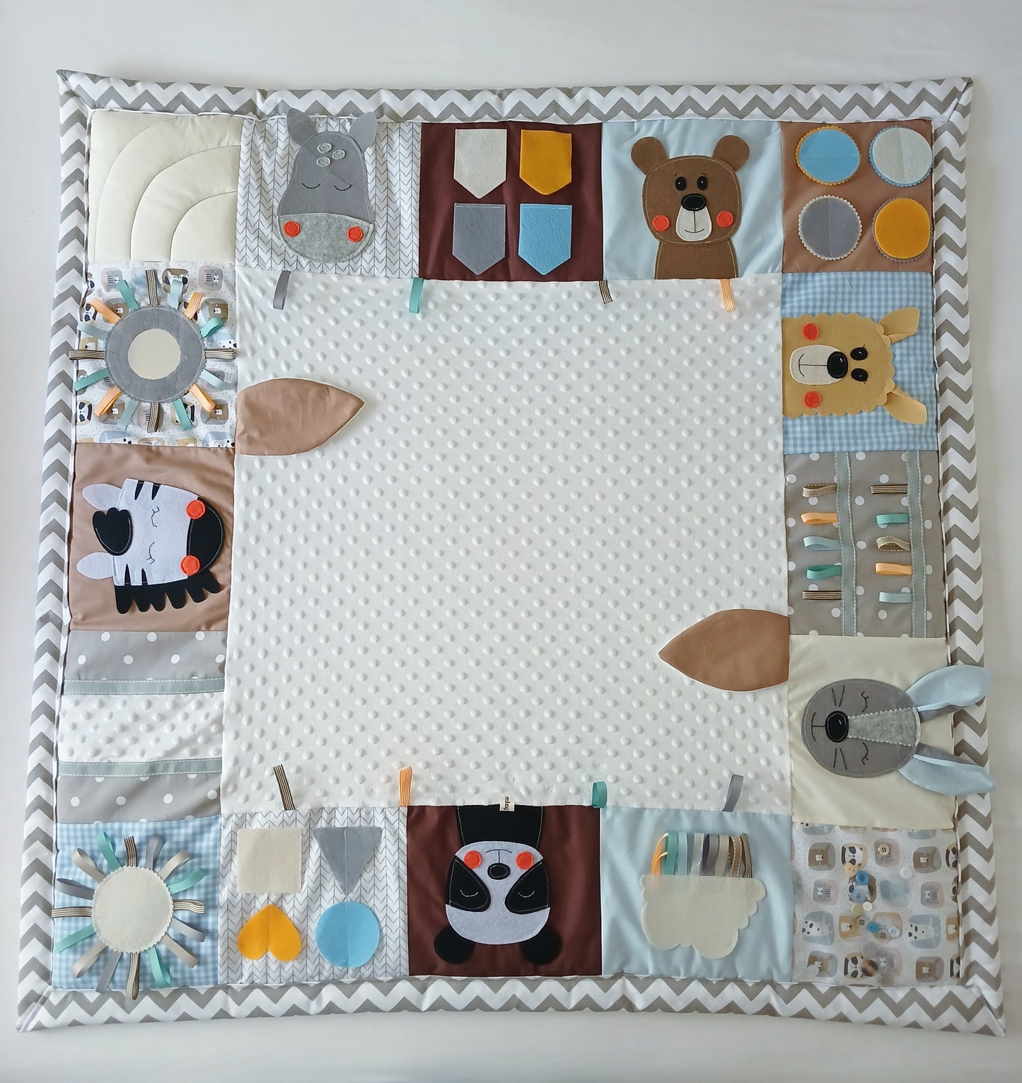 Natural Colours Safari Tummy Time Play Mat