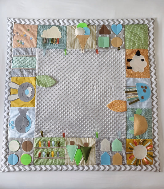 Natural Tones Tummy Time Play Mat