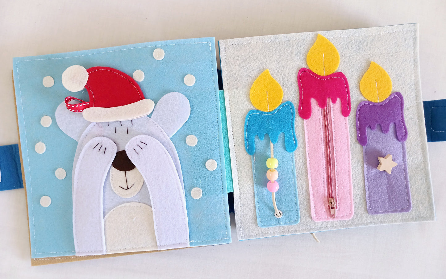 Christmas Toddler  Busy Book - Colourful