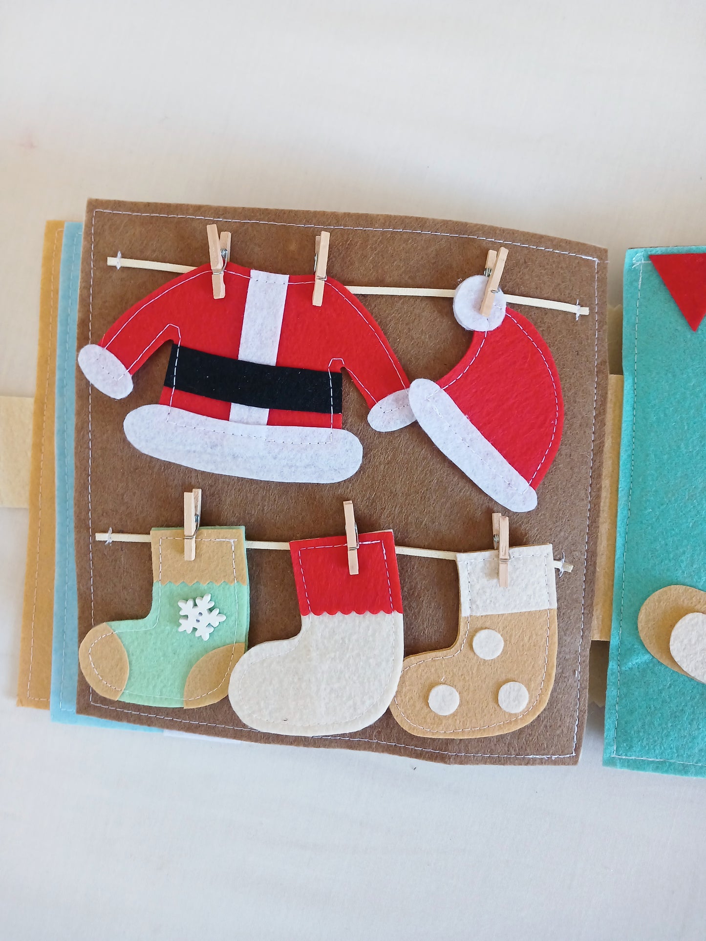 Christmas Toddler Busy Book - Muted