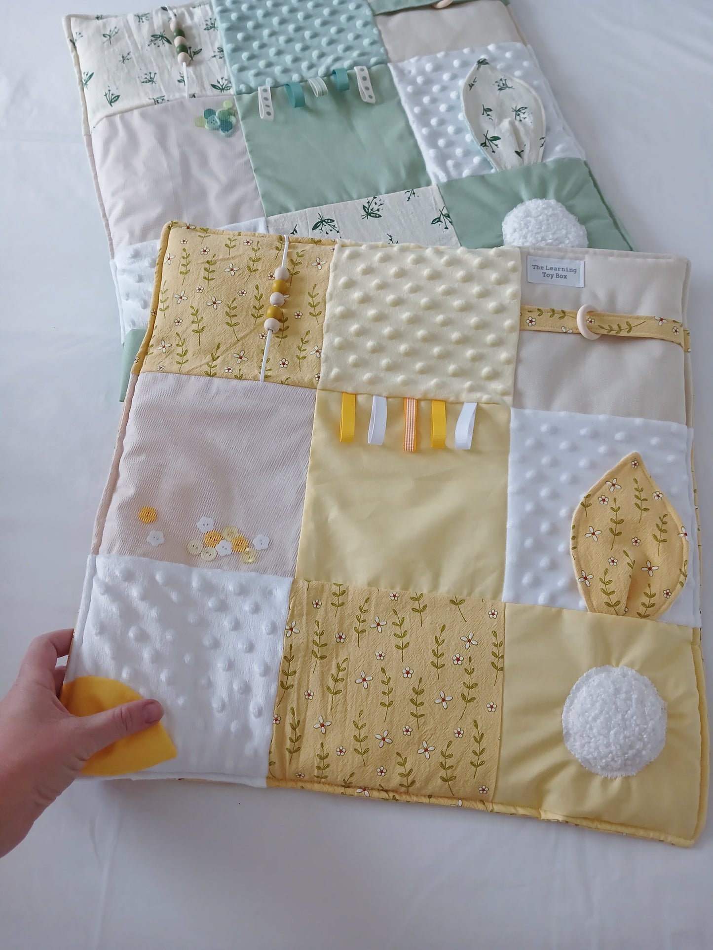 Baby Fidget Quilt Baby - Butter Yellow