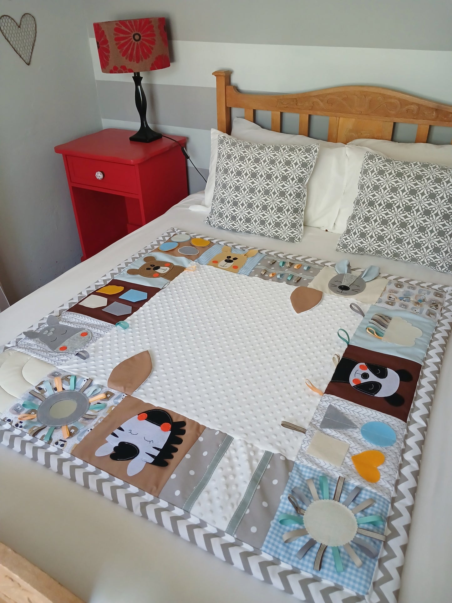 Natural Colours Safari Tummy Time Play Mat