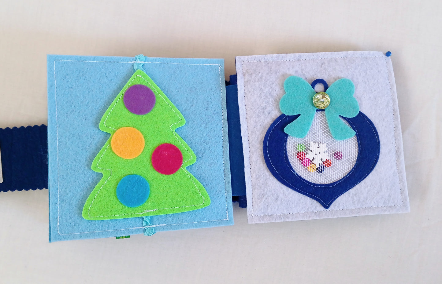 Christmas Baby to Toddler Busy Book - Colourful Tones