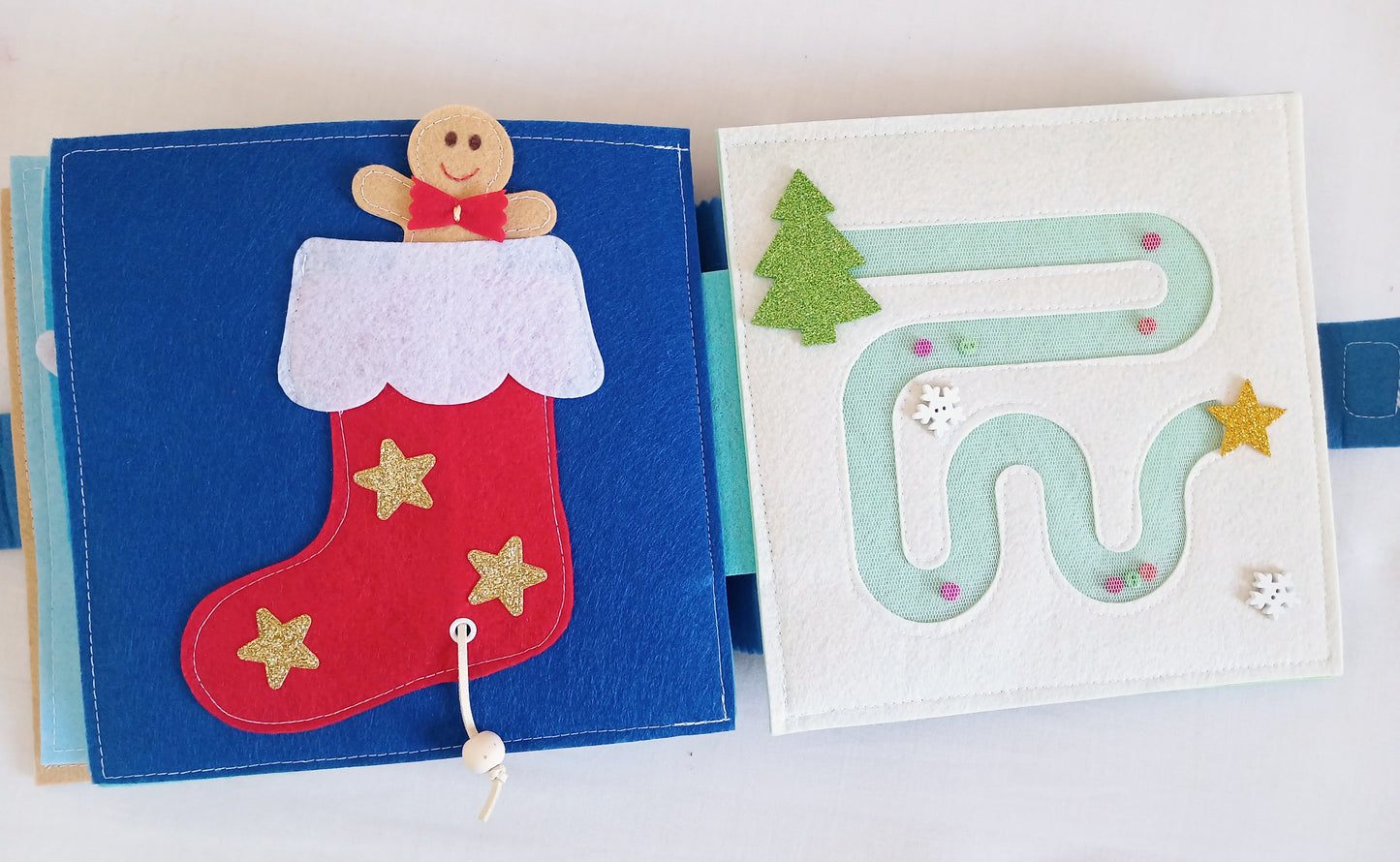 Christmas Toddler  Busy Book - Colourful