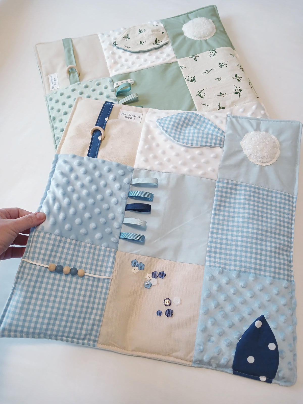 Baby Blue Fidget Quilt