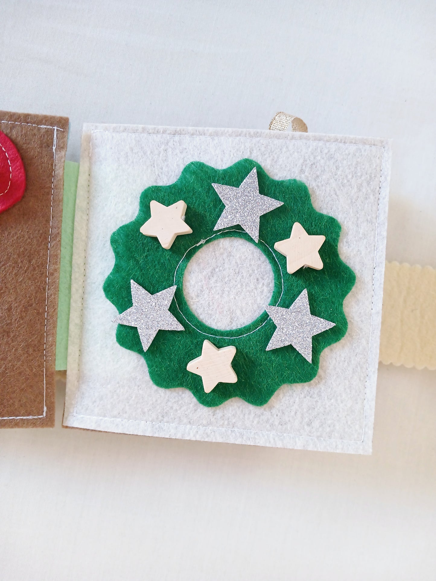 Christmas Baby to Toddler Busy Book - Natural Colours