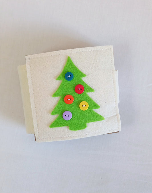 Christmas Baby to Toddler Busy Book - Natural Colours