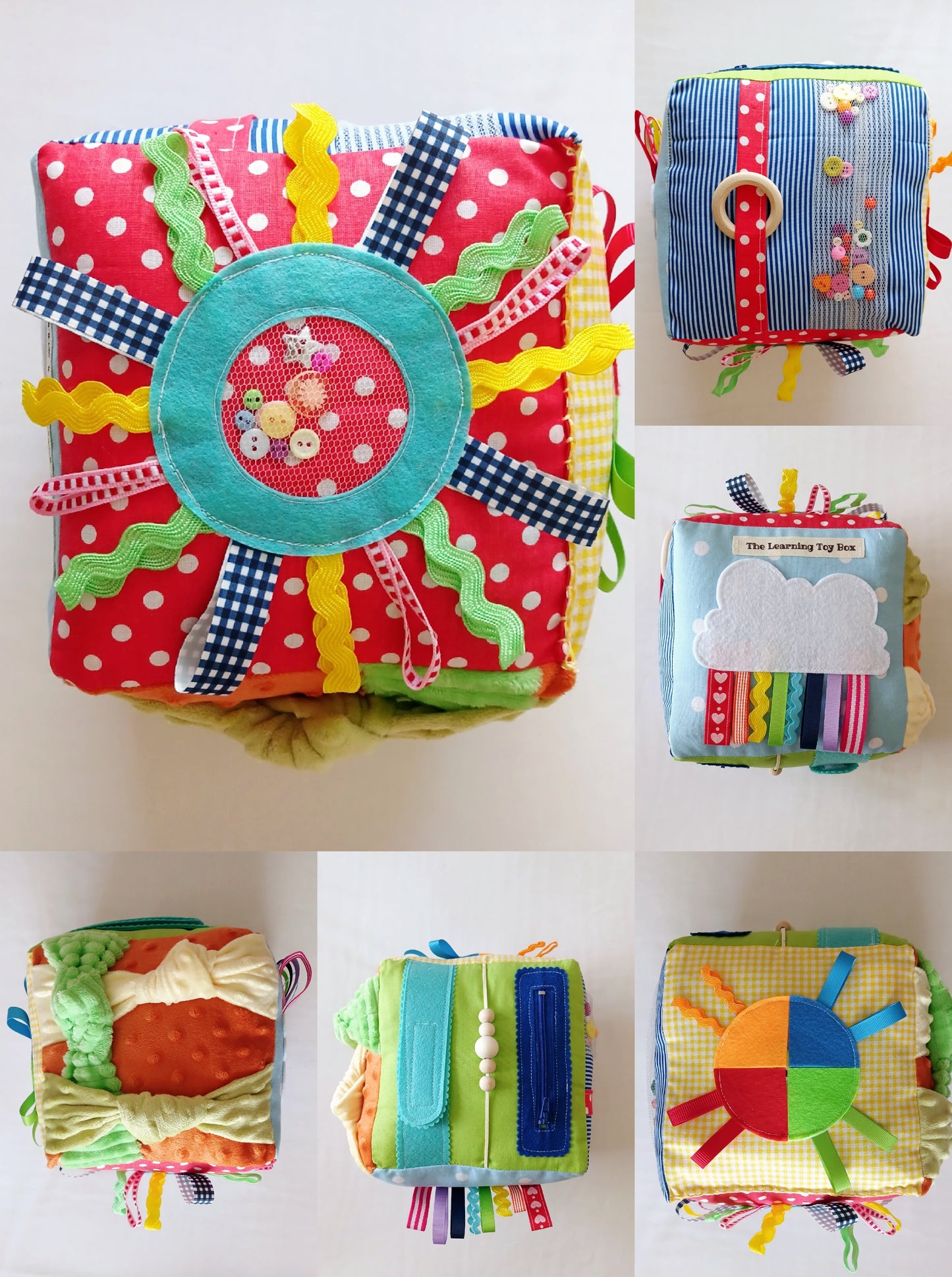 Rainbow Cloud Busy Cube