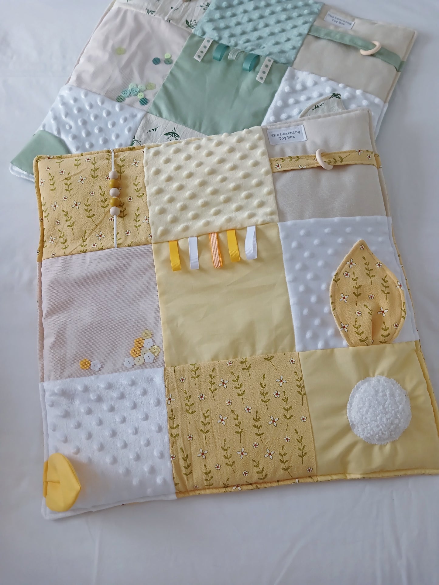 Baby Fidget Quilt Baby - Butter Yellow