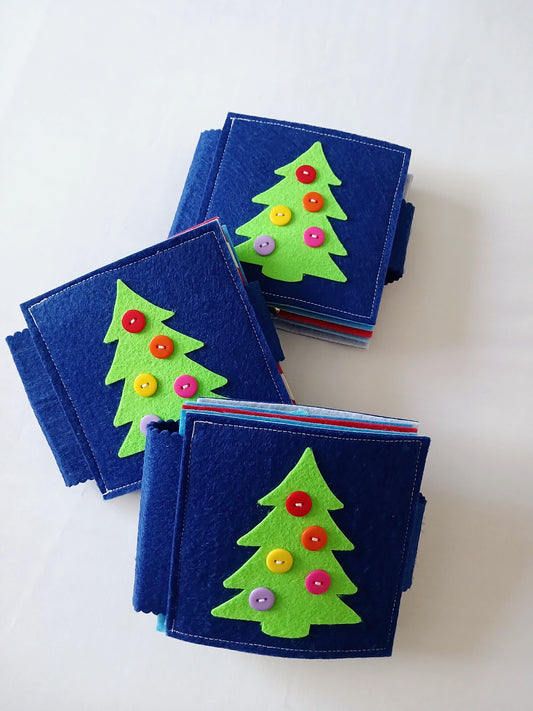 Christmas Baby to Toddler Busy Book - Colourful Tones