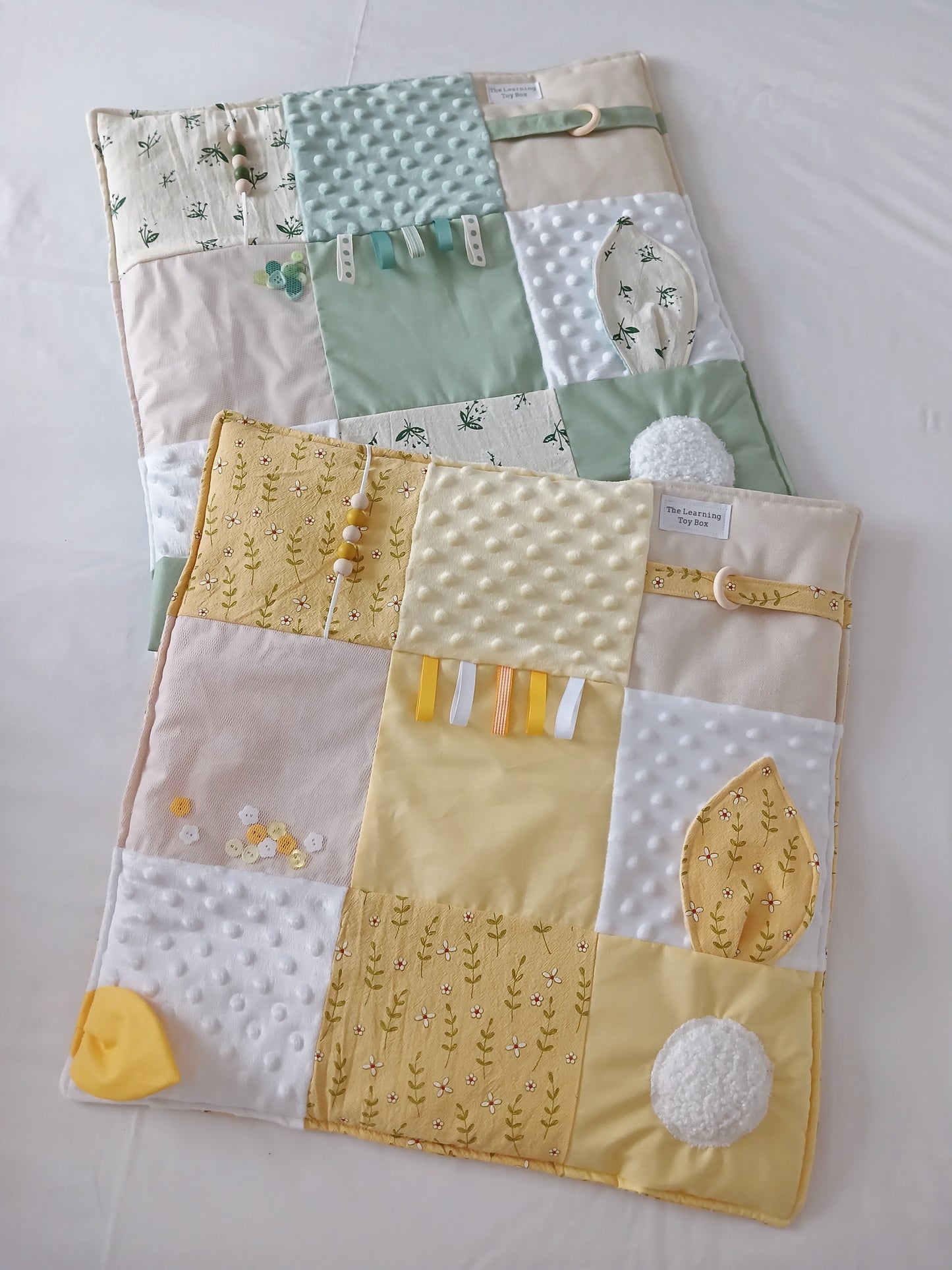 Baby Fidget Quilt Baby - Butter Yellow