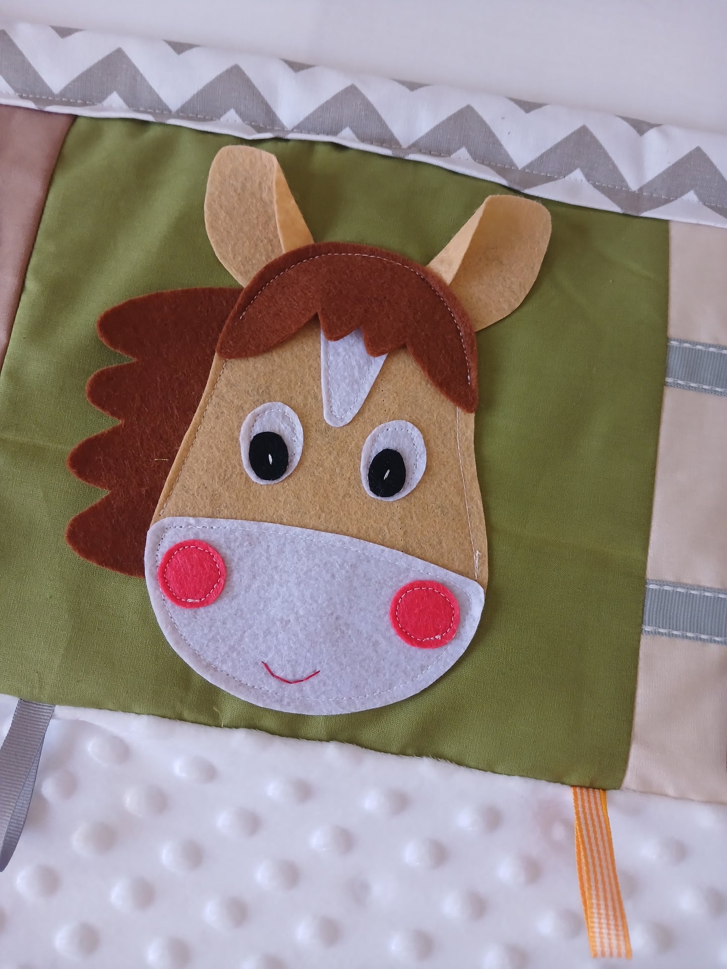 Muted Tones Farm Themed Tummy Time Play Mat