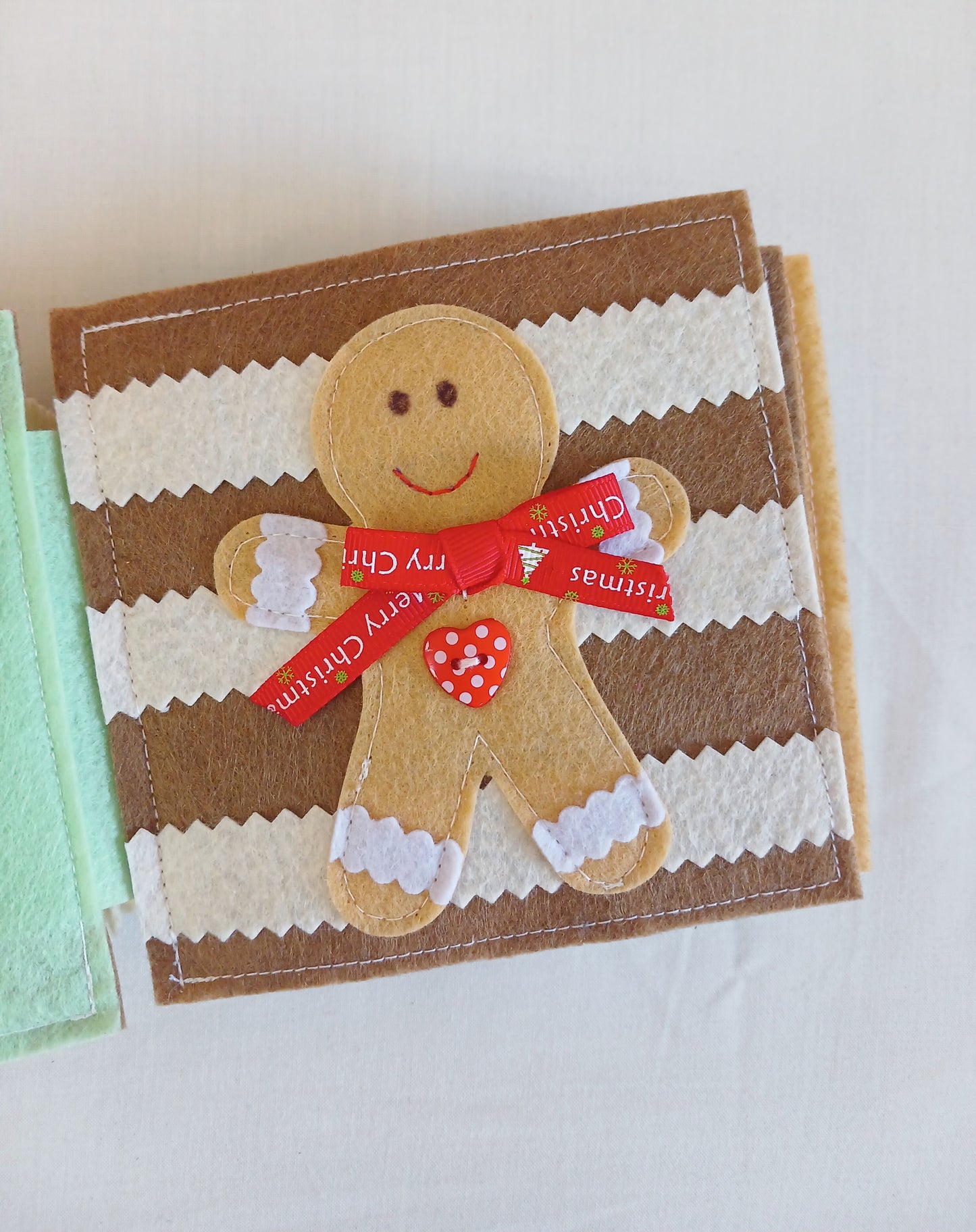 Christmas Baby to Toddler Busy Book - Natural Colours
