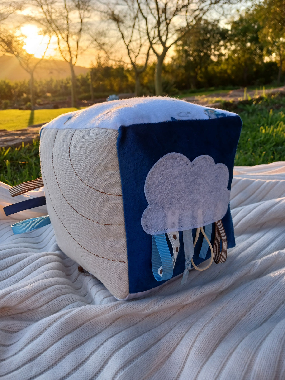 Hot Air Ballon Baby Cube