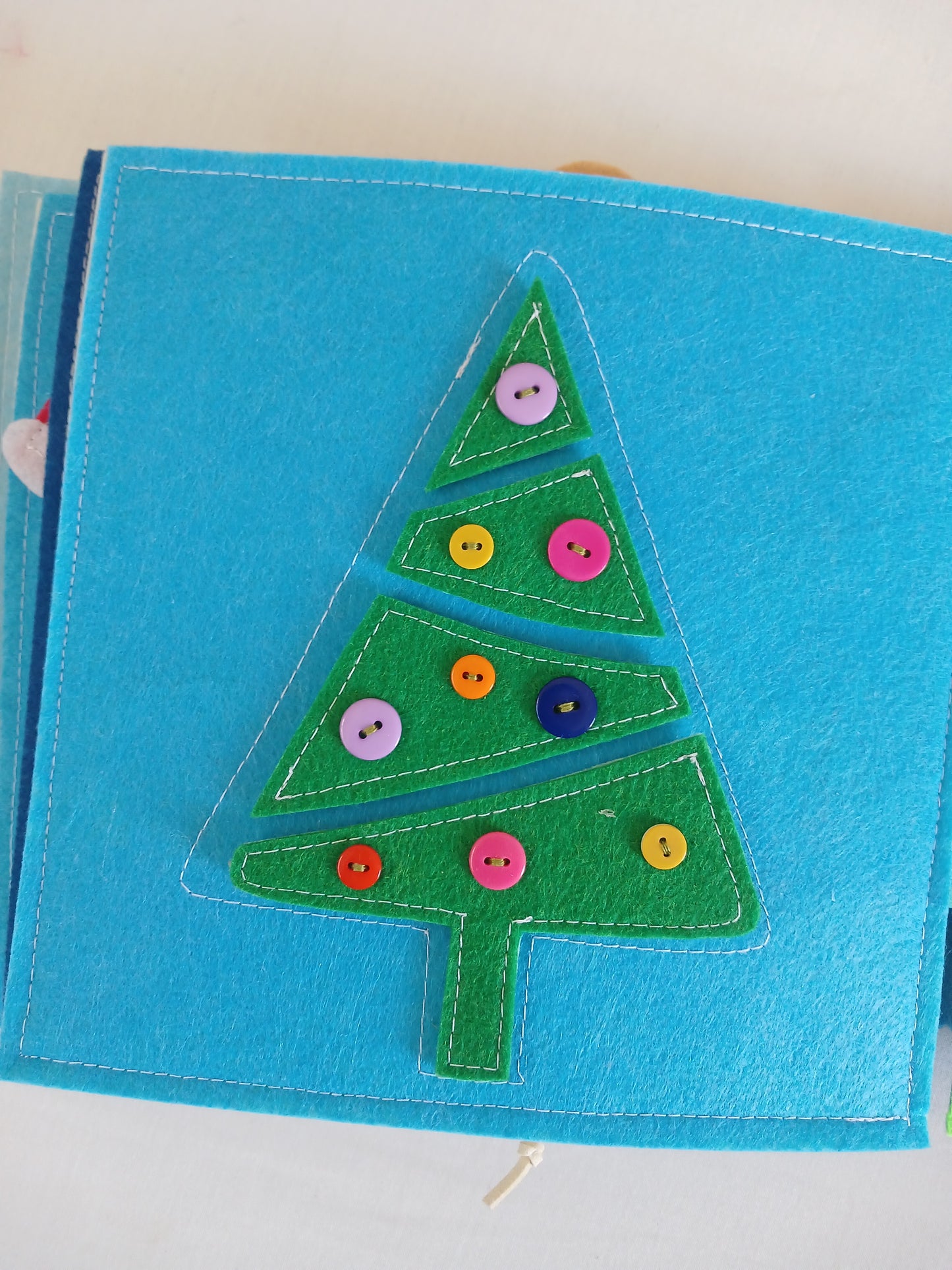 Christmas Toddler  Busy Book - Colourful