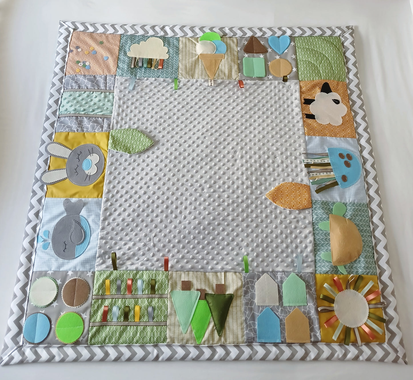 Natural Tones Tummy Time Play Mat