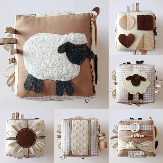 Litlle Sheep Beige Cube