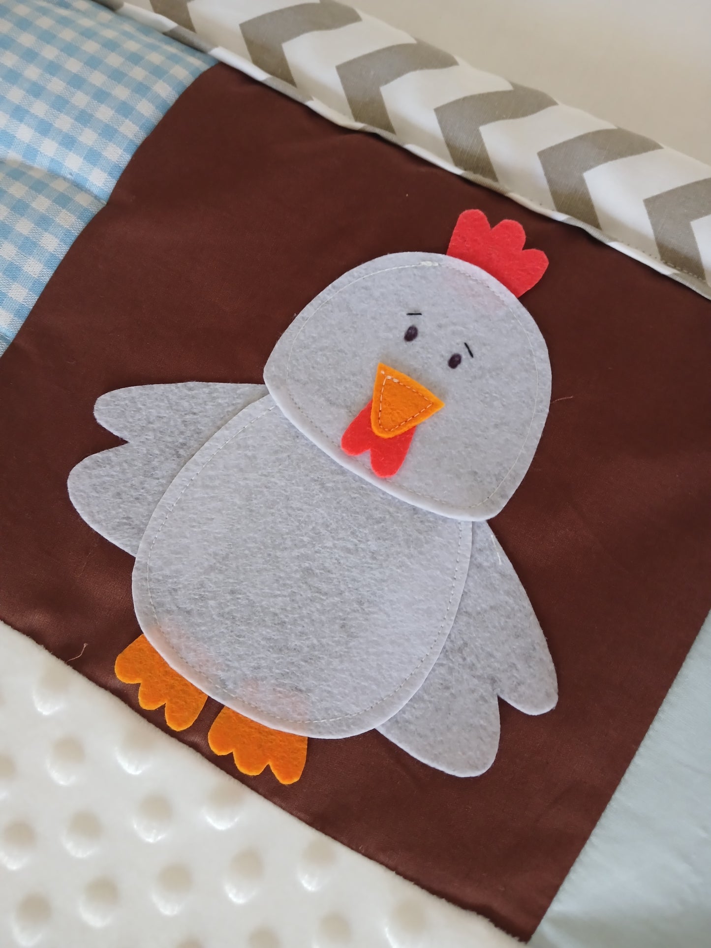 Muted Tones Farm Themed Tummy Time Play Mat