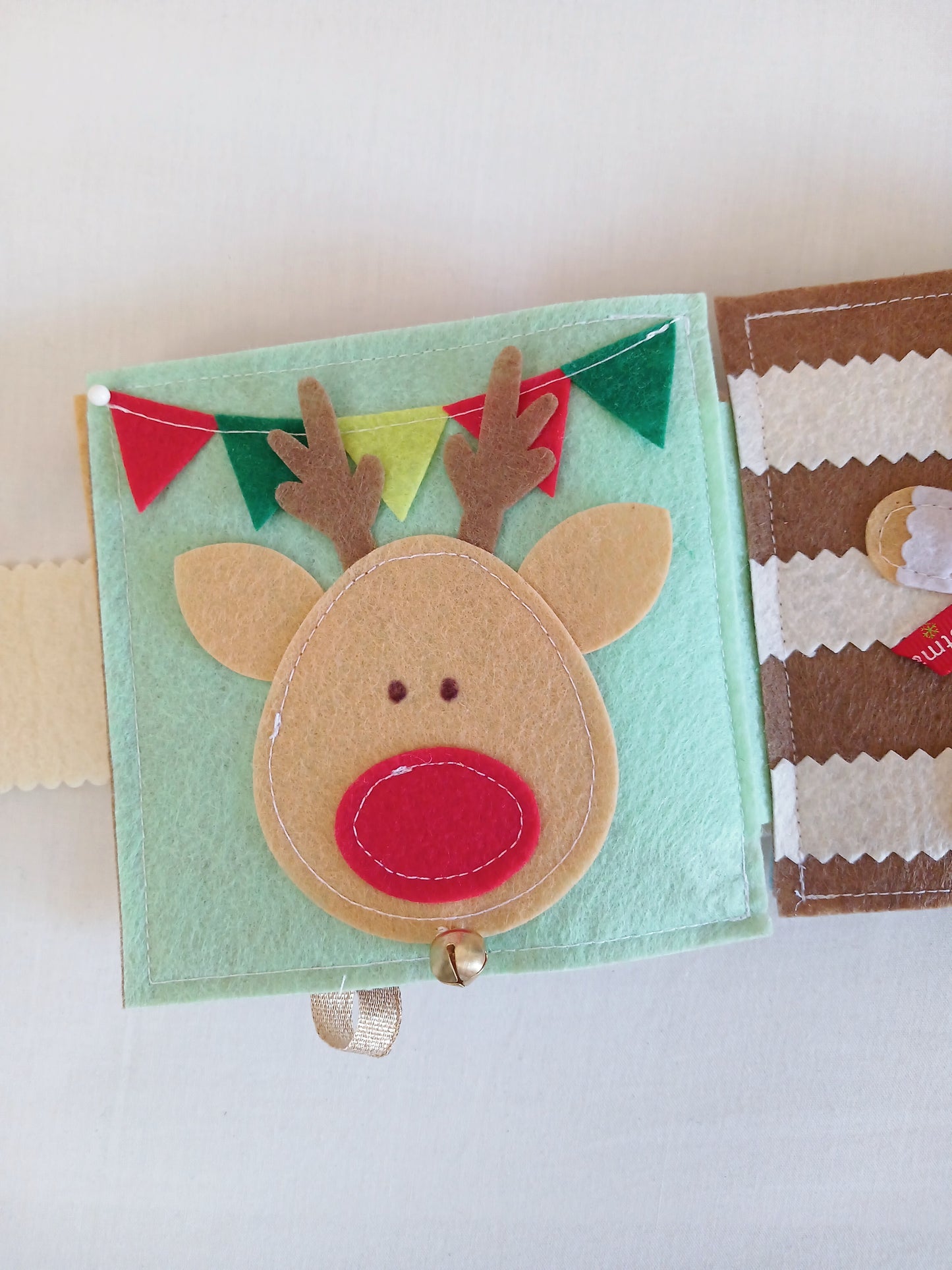 Christmas Baby to Toddler Busy Book - Natural Colours