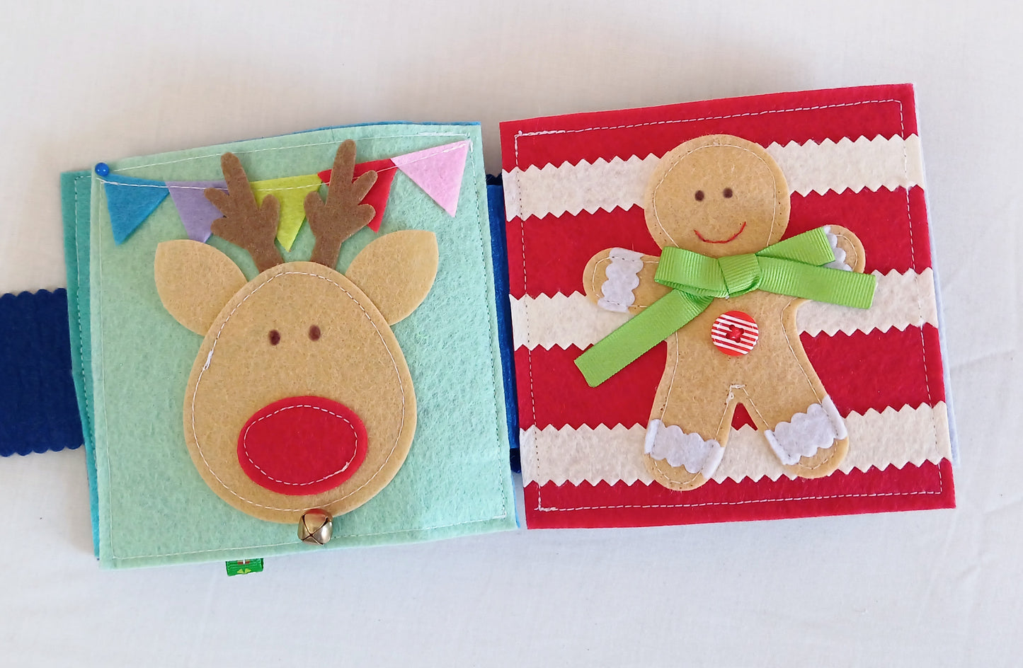 Christmas Baby to Toddler Busy Book - Colourful Tones