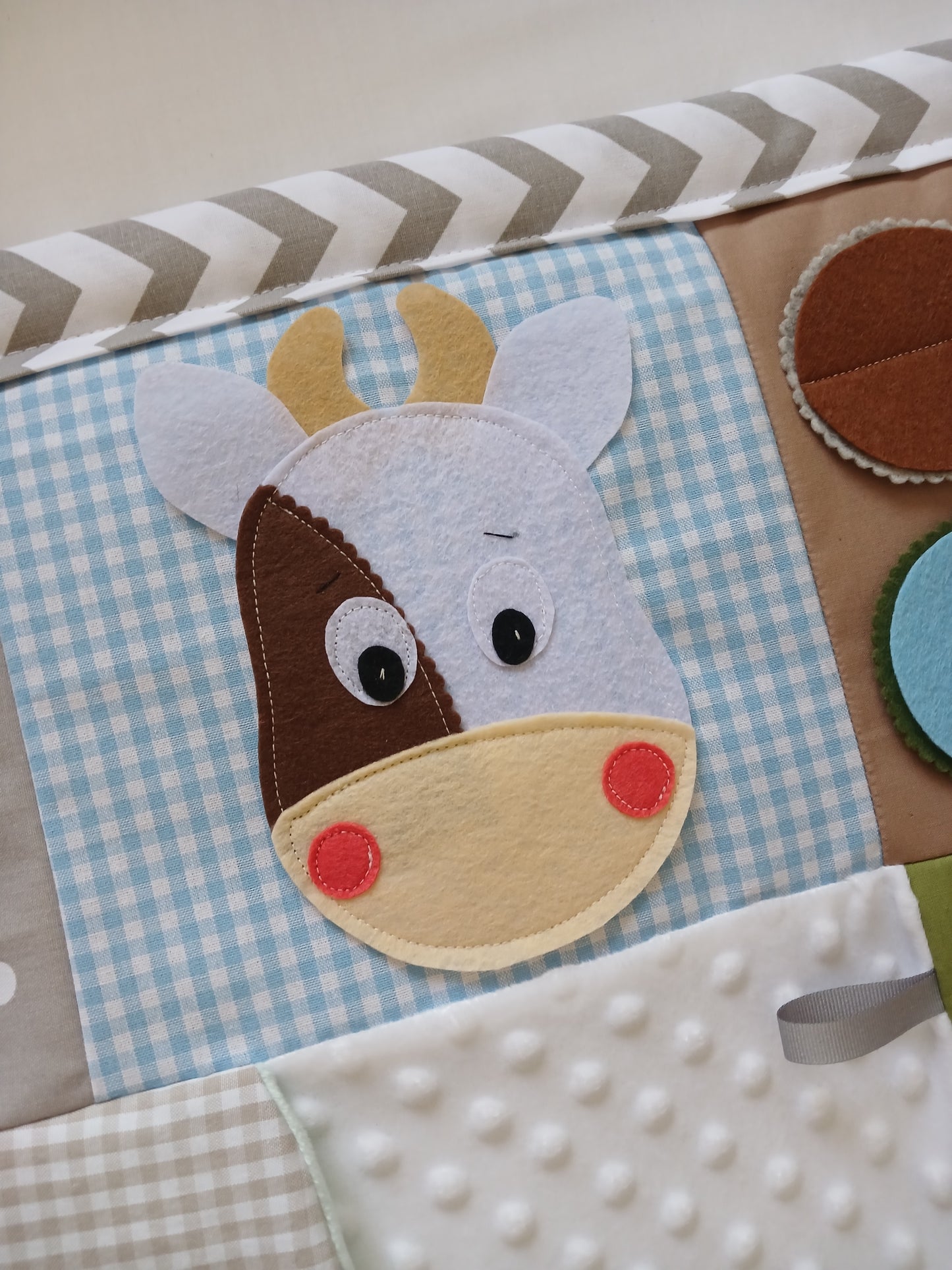 Muted Tones Farm Themed Tummy Time Play Mat