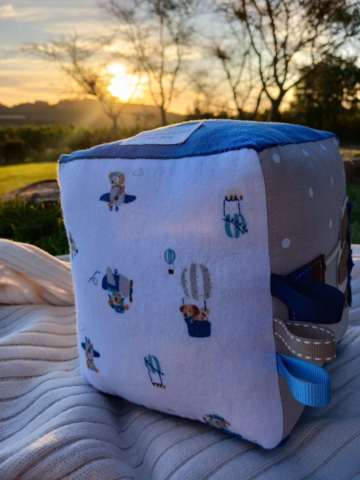 Hot Air Ballon Baby Cube