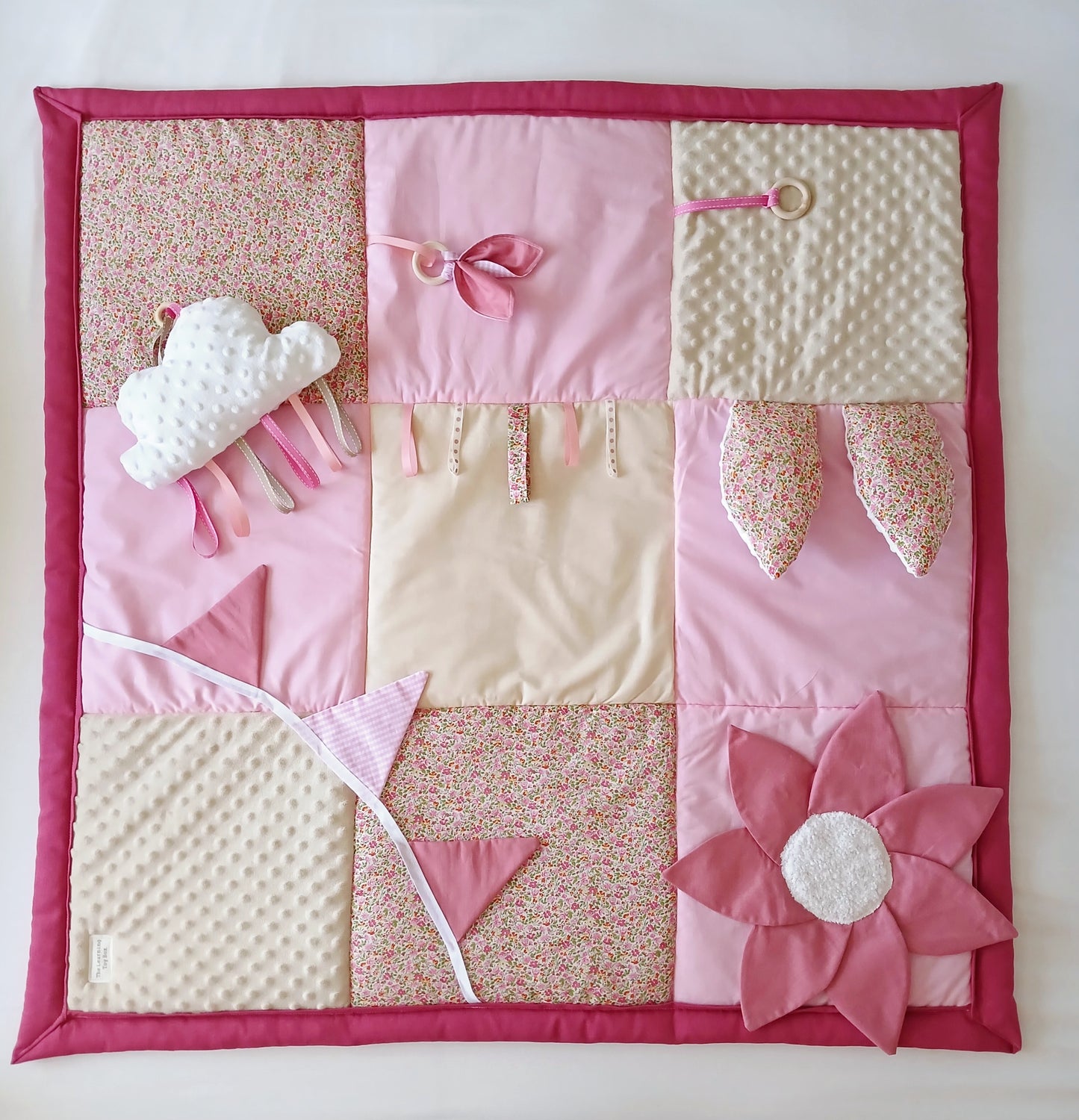 Pink Floral Baby Play Mat