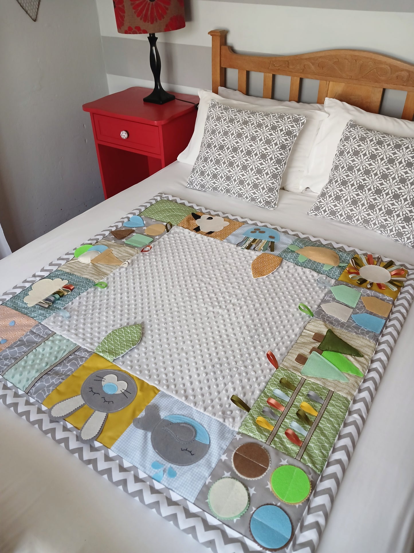 Natural Tones Tummy Time Play Mat