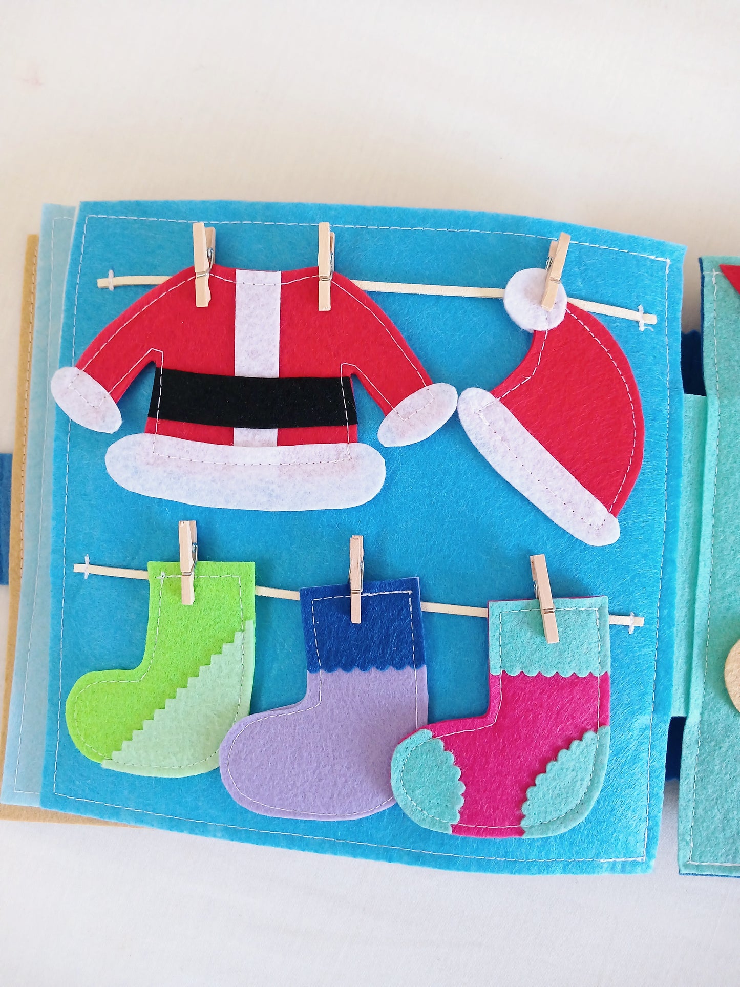 Christmas Toddler  Busy Book - Colourful