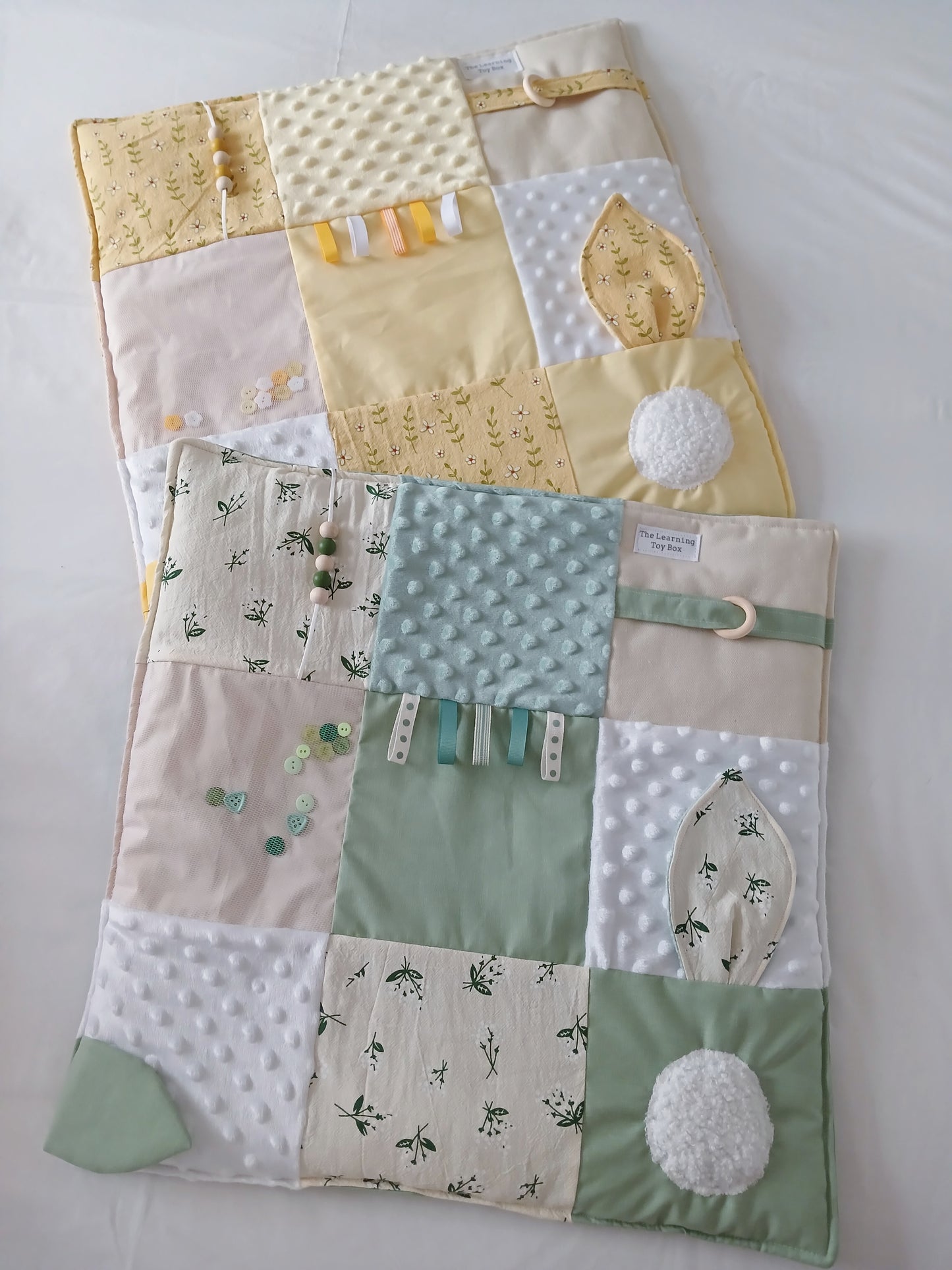 Baby Fidget Quilt - Sage Green