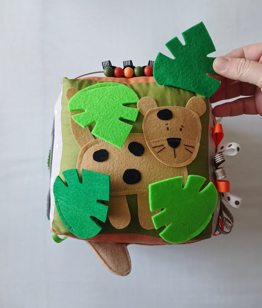 Safari Animals Baby Cube