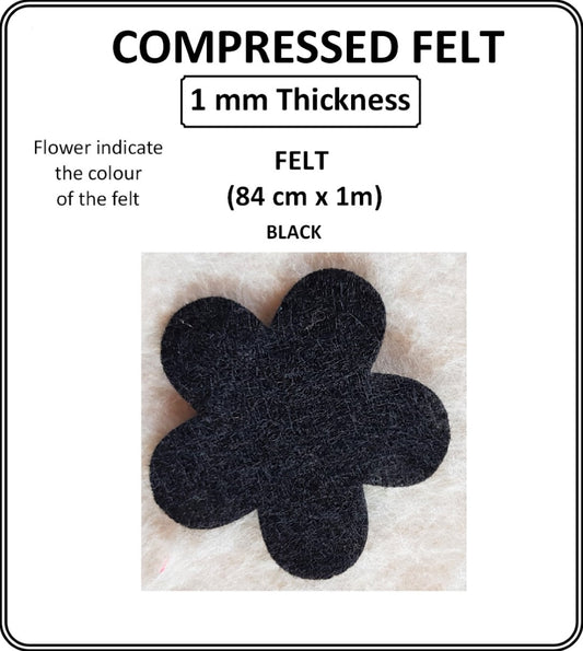 Black Felt Sheet