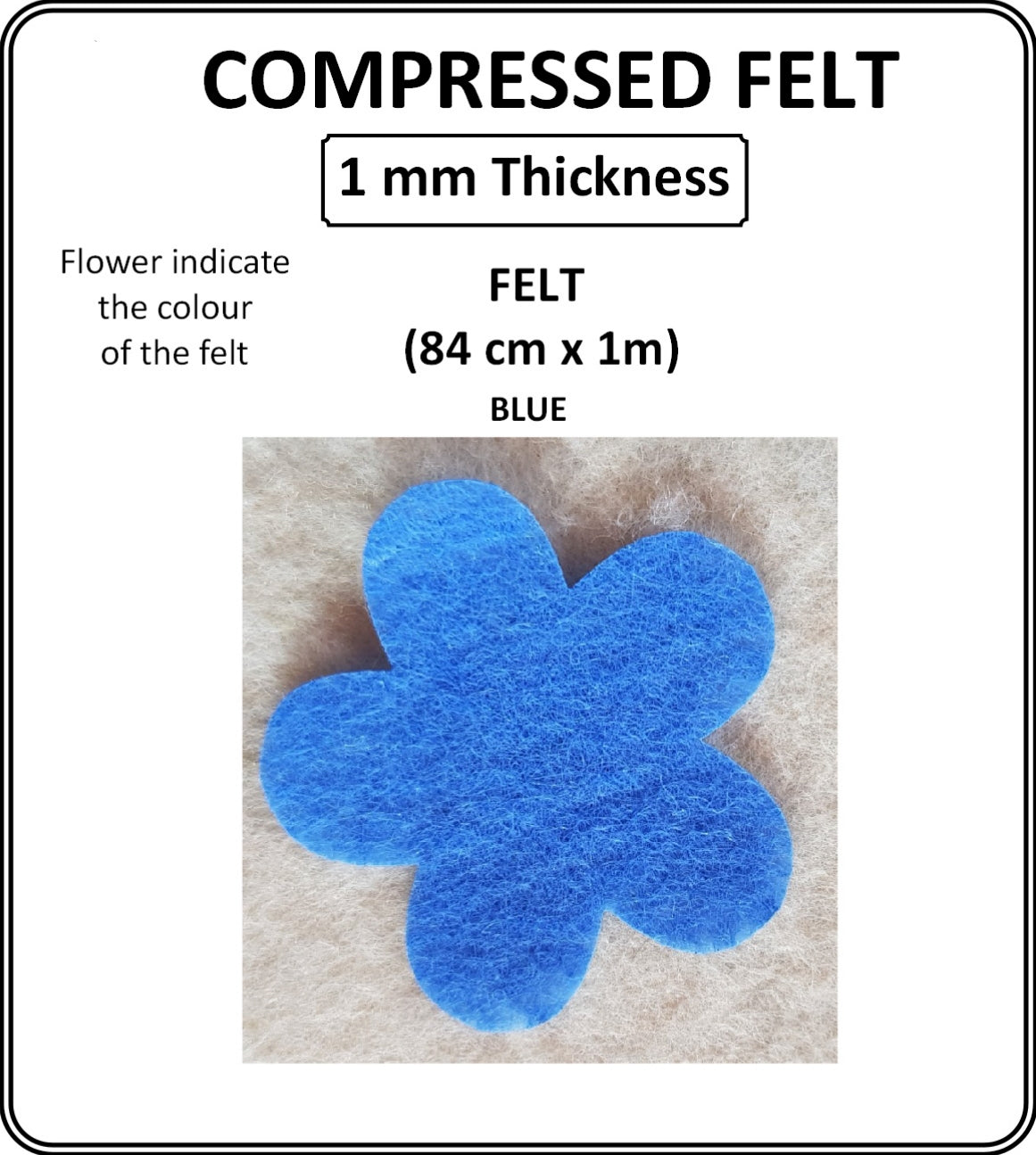 Blue Felt Large Sheet